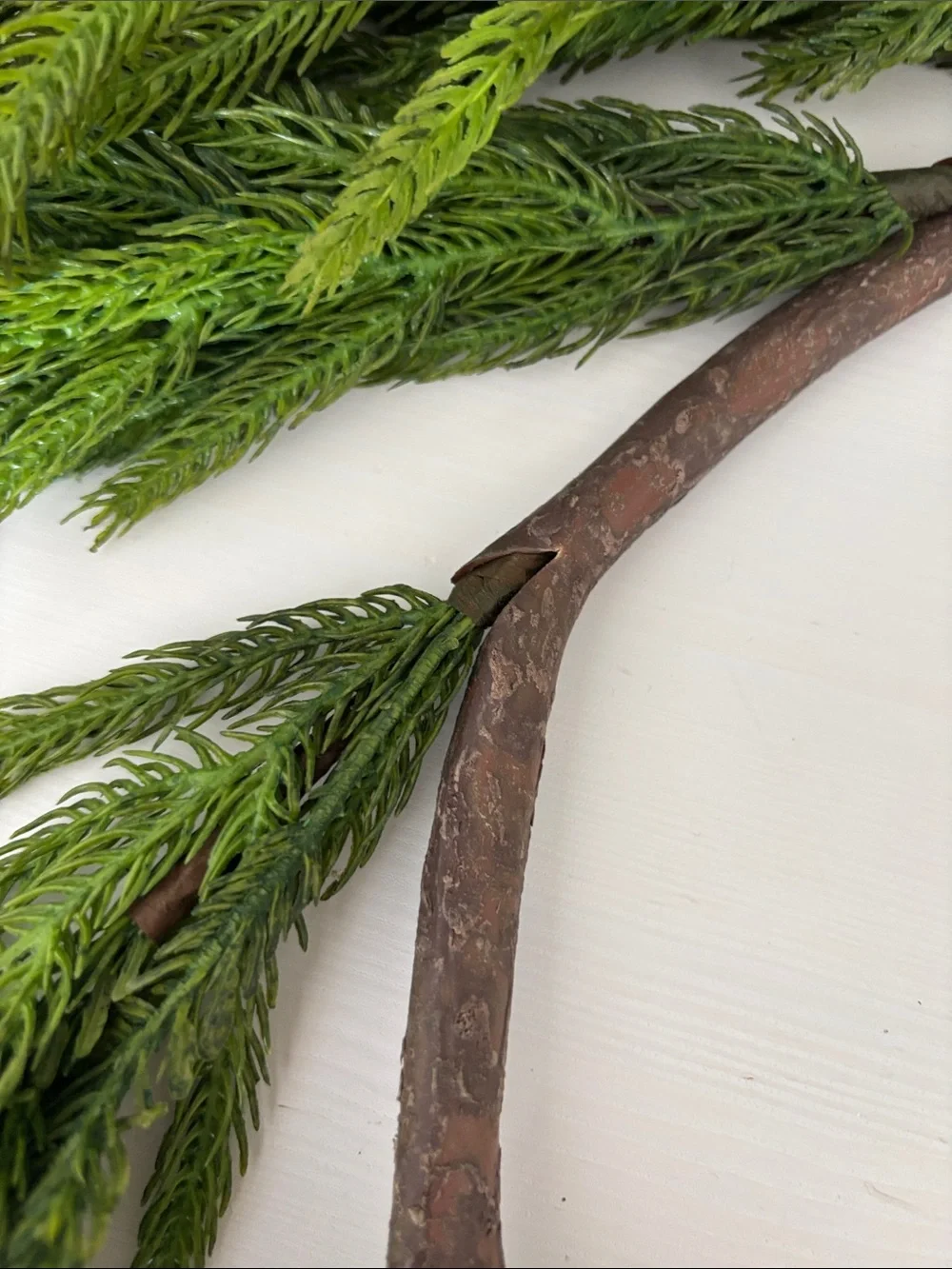 KIRKLANDS Norfolk Pine Natural Touch Garland 5ft NWT